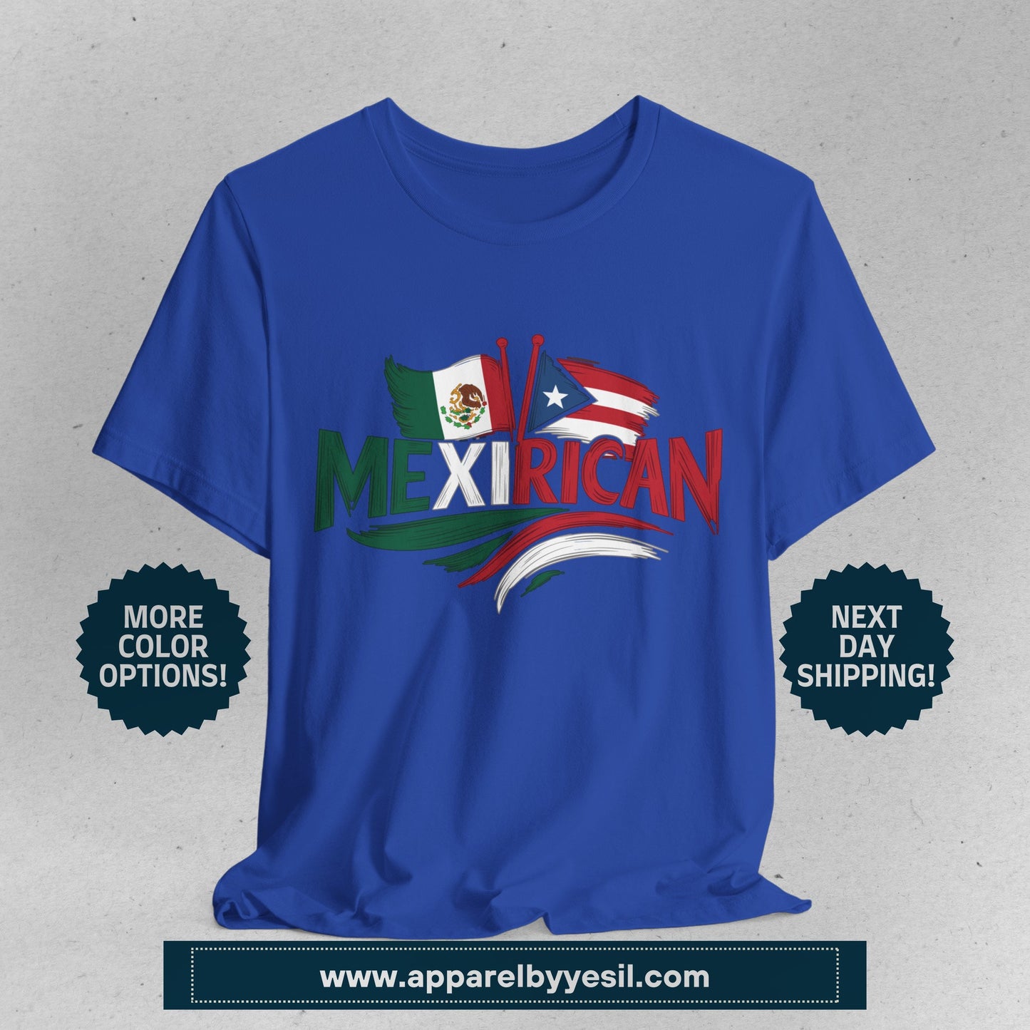 Hybrid Flag MexiRican Mexican Puerto Rican T-Shirt