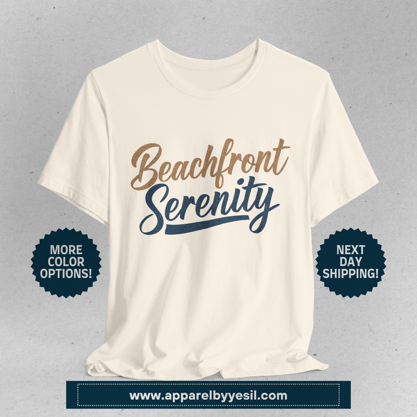 Personalized Coastal Dreams Beachfront Serenity T-Shirt