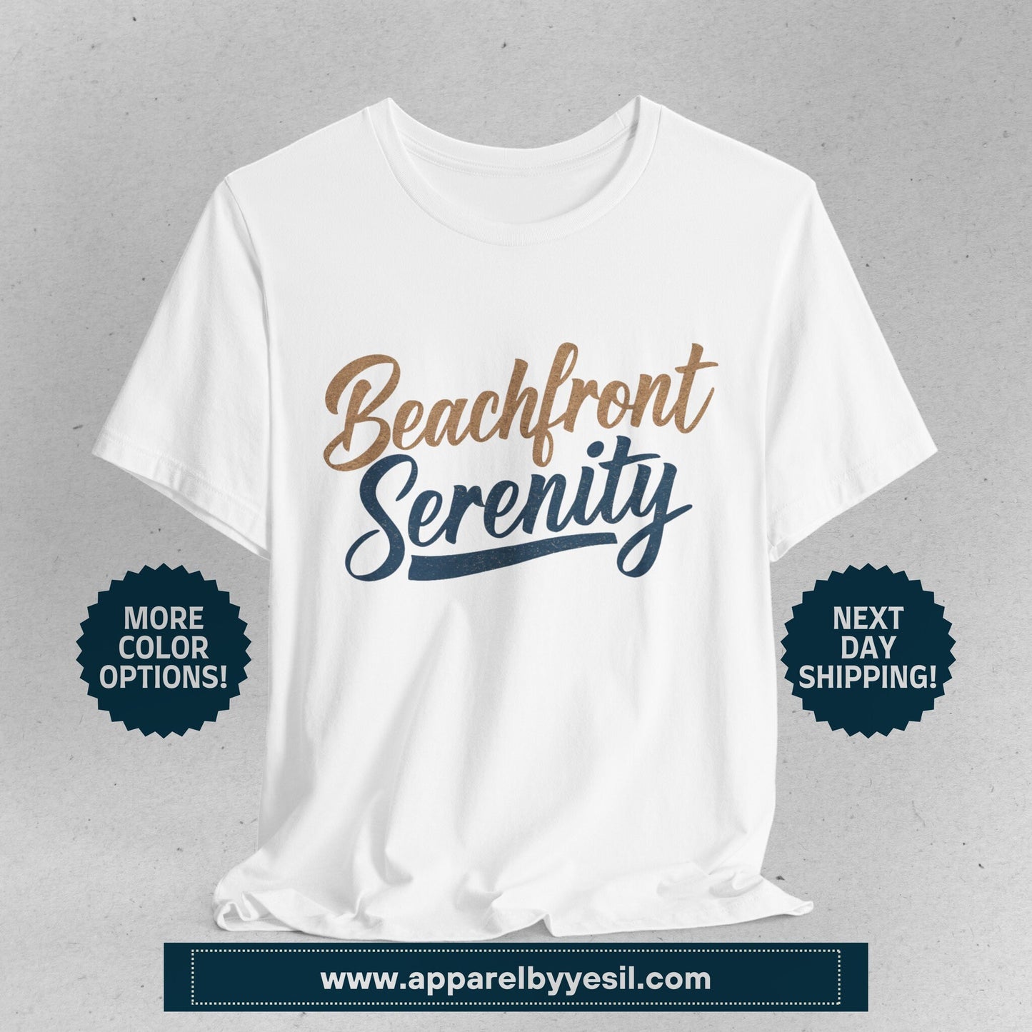 Personalized Coastal Dreams Beachfront Serenity T-Shirt