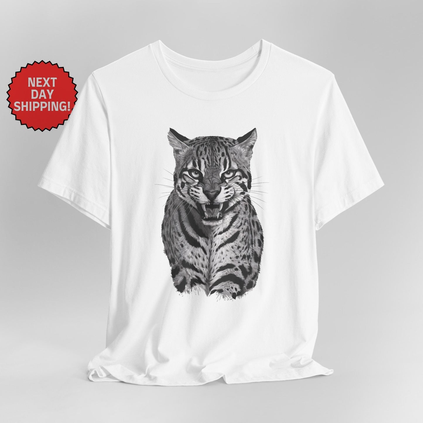 Wild Scary Ocelot T-Shirt