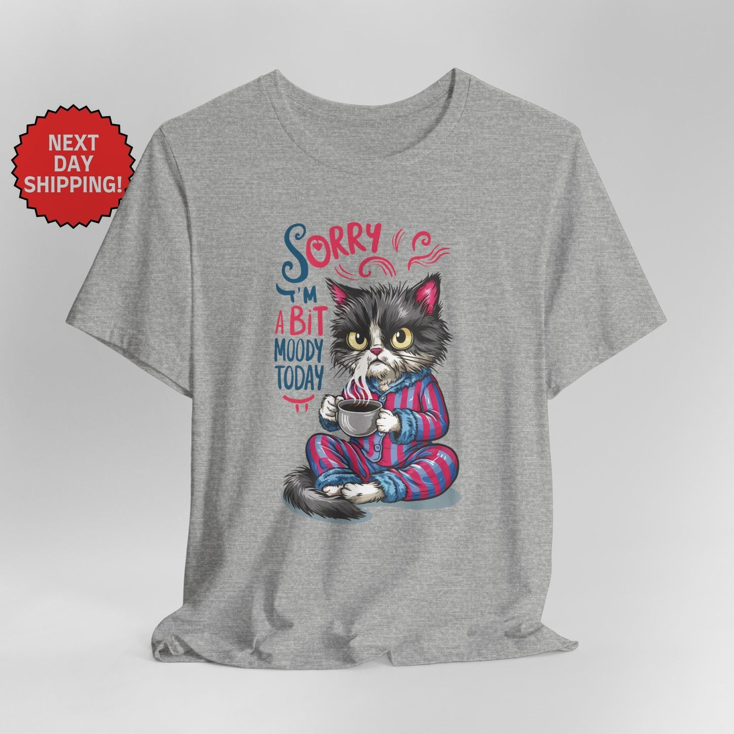 Sorry I am Moody Cat Sitting T-Shirt