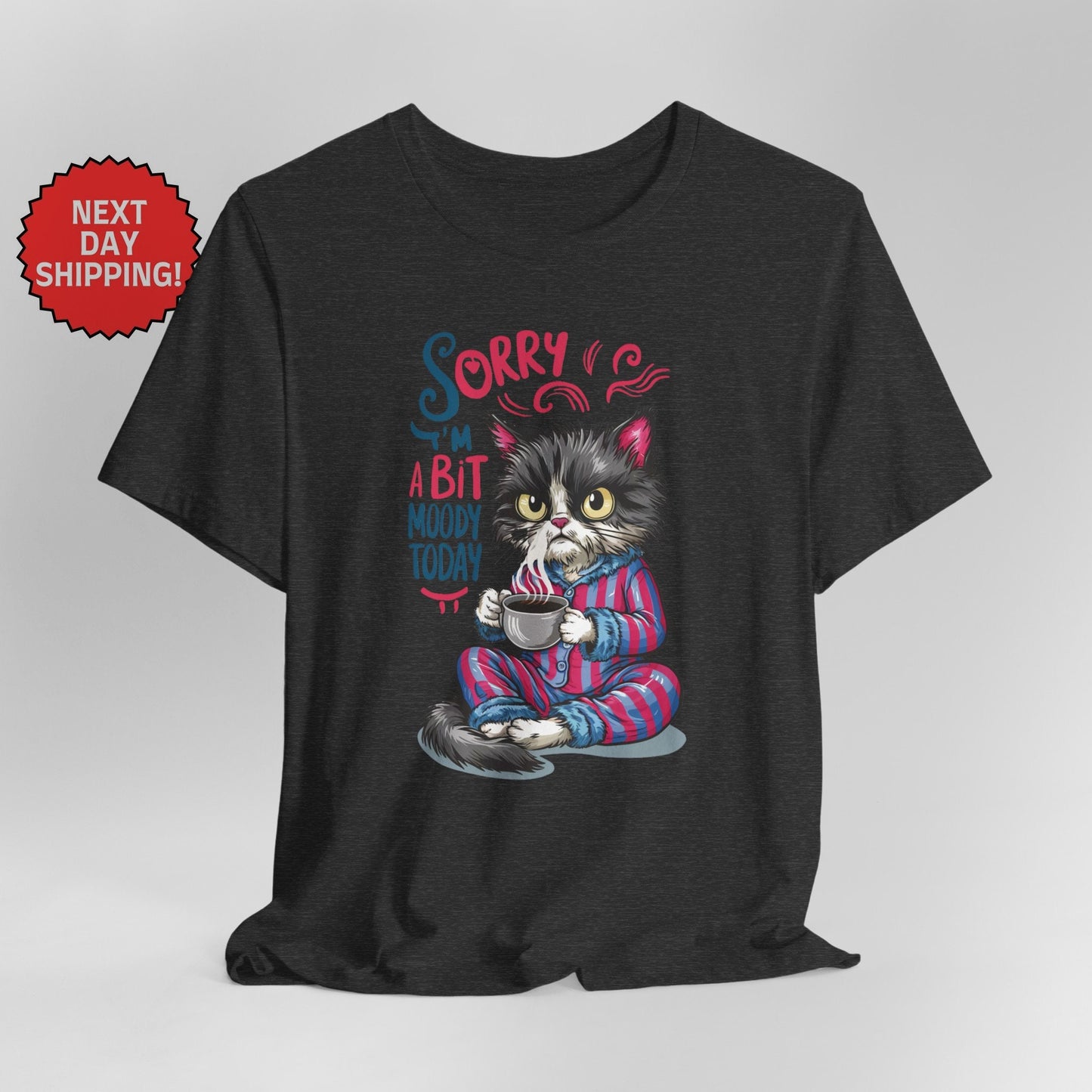 Sorry I am Moody Cat Sitting T-Shirt