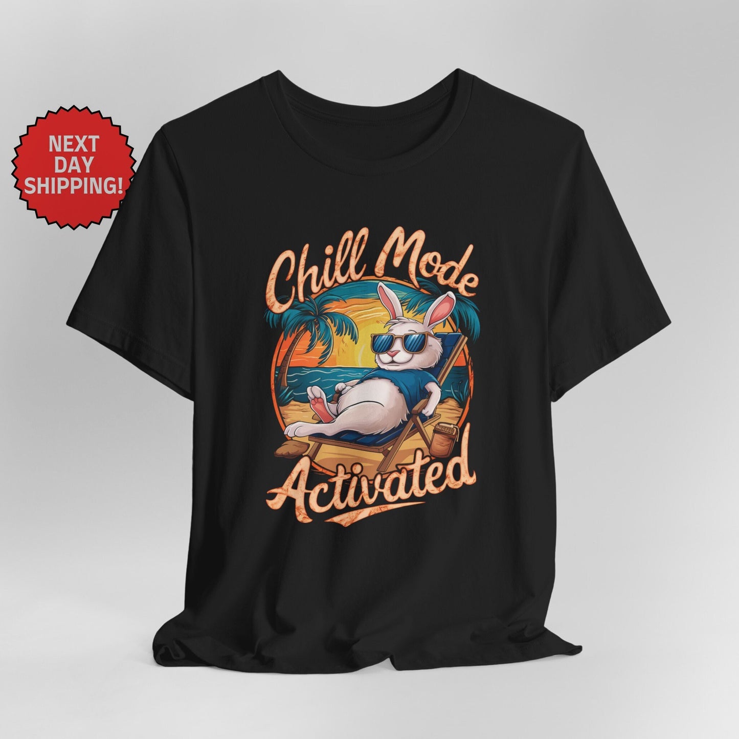 Chill Mode Activated Rabbit T-shirt