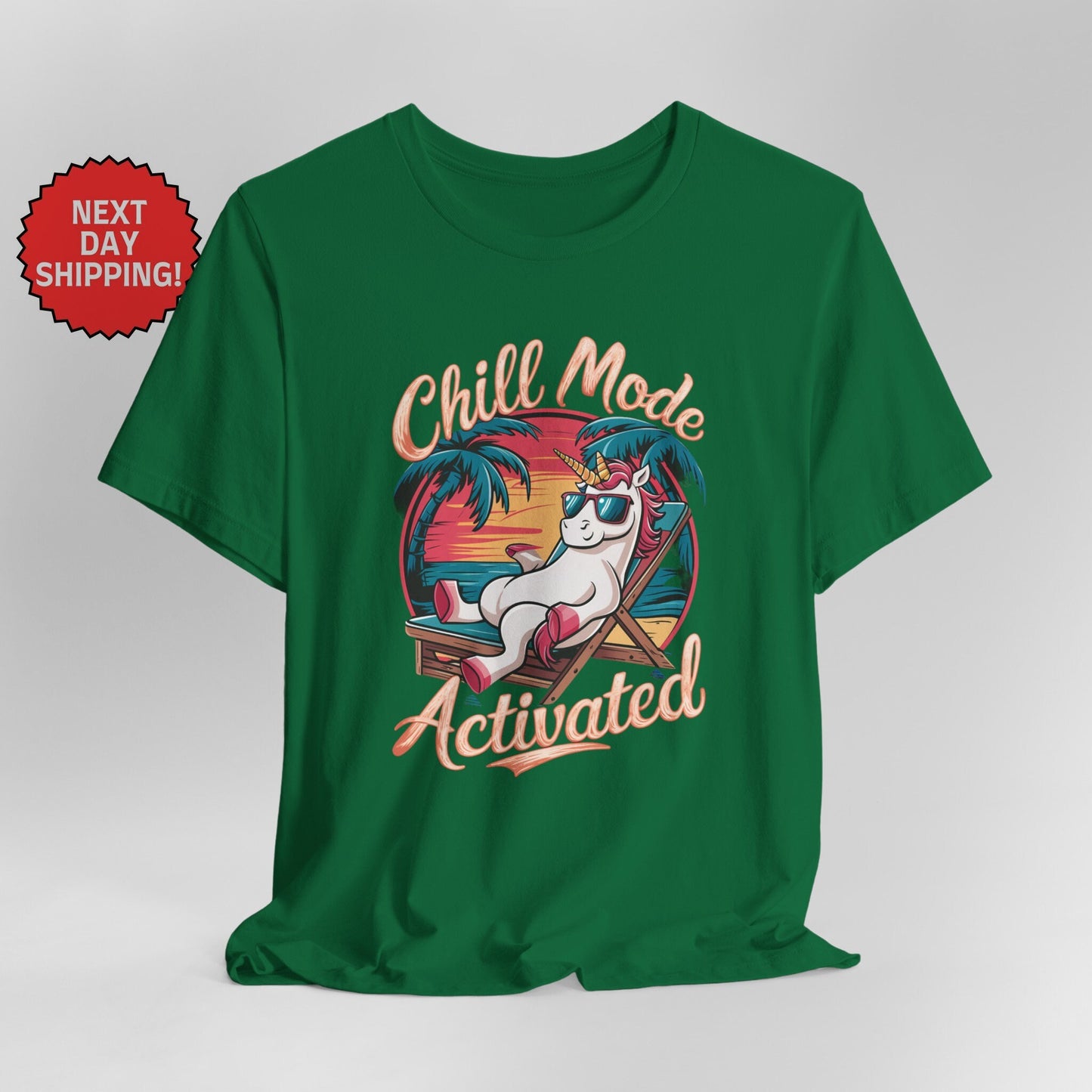 Chill Mode Activated Unicorn T-shirt