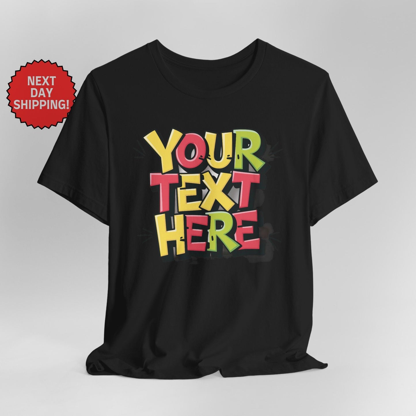 Personalized Energetic Text T-Shirt