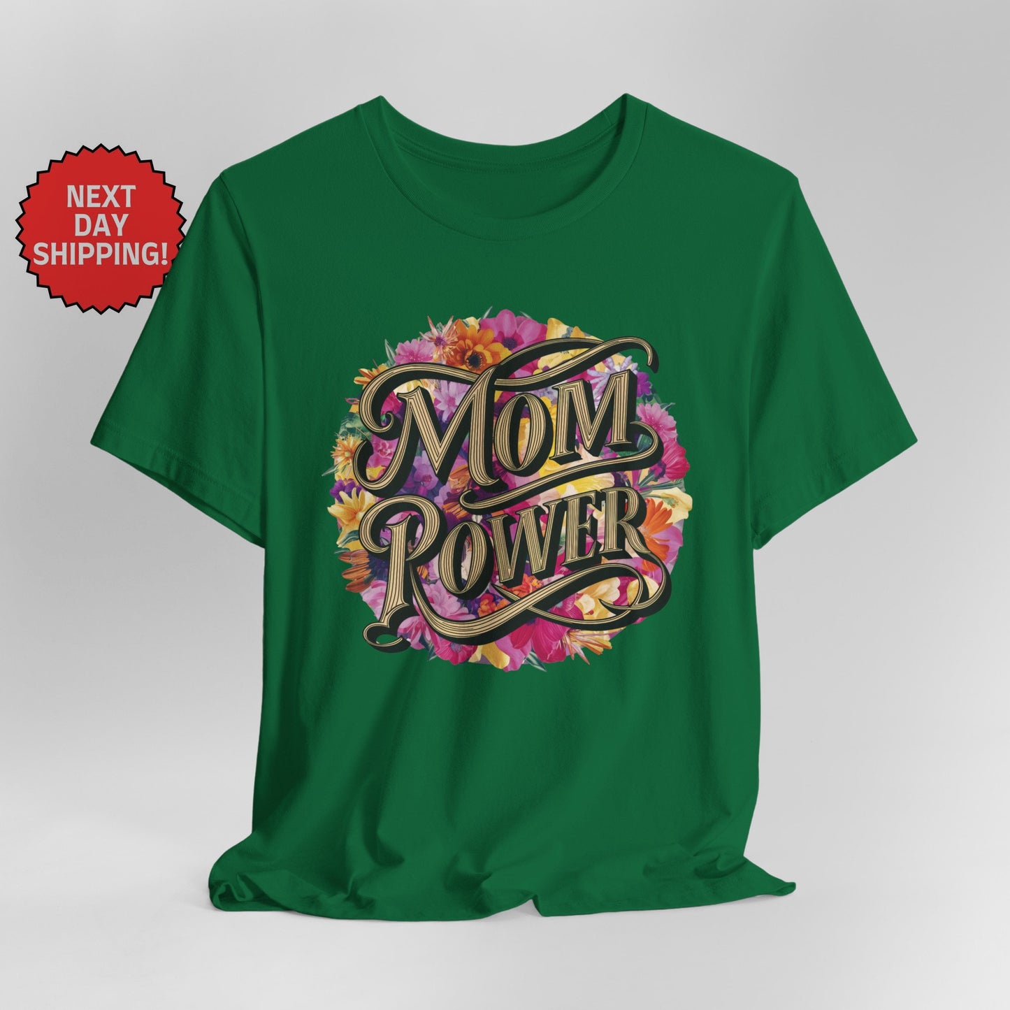 Mom Power Vintage Flower T-Shirt