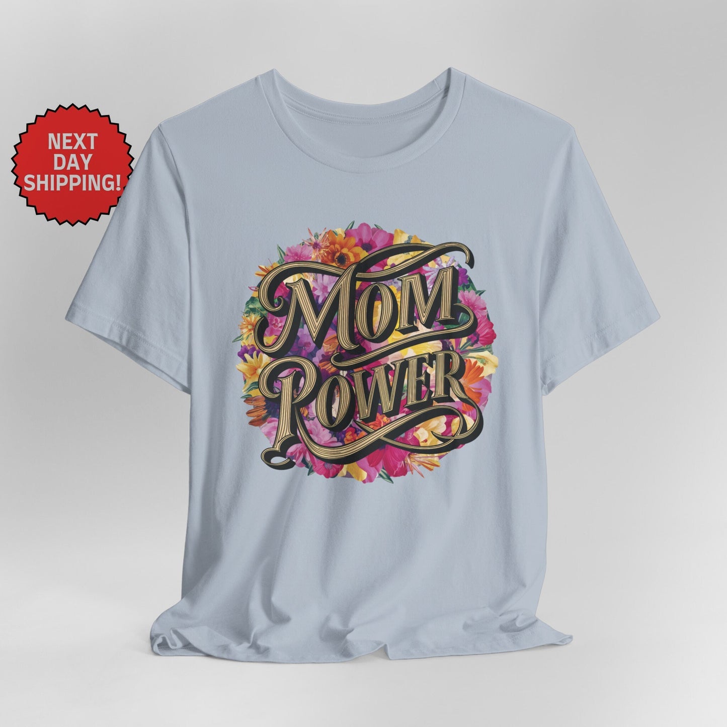 Mom Power Vintage Flower T-Shirt