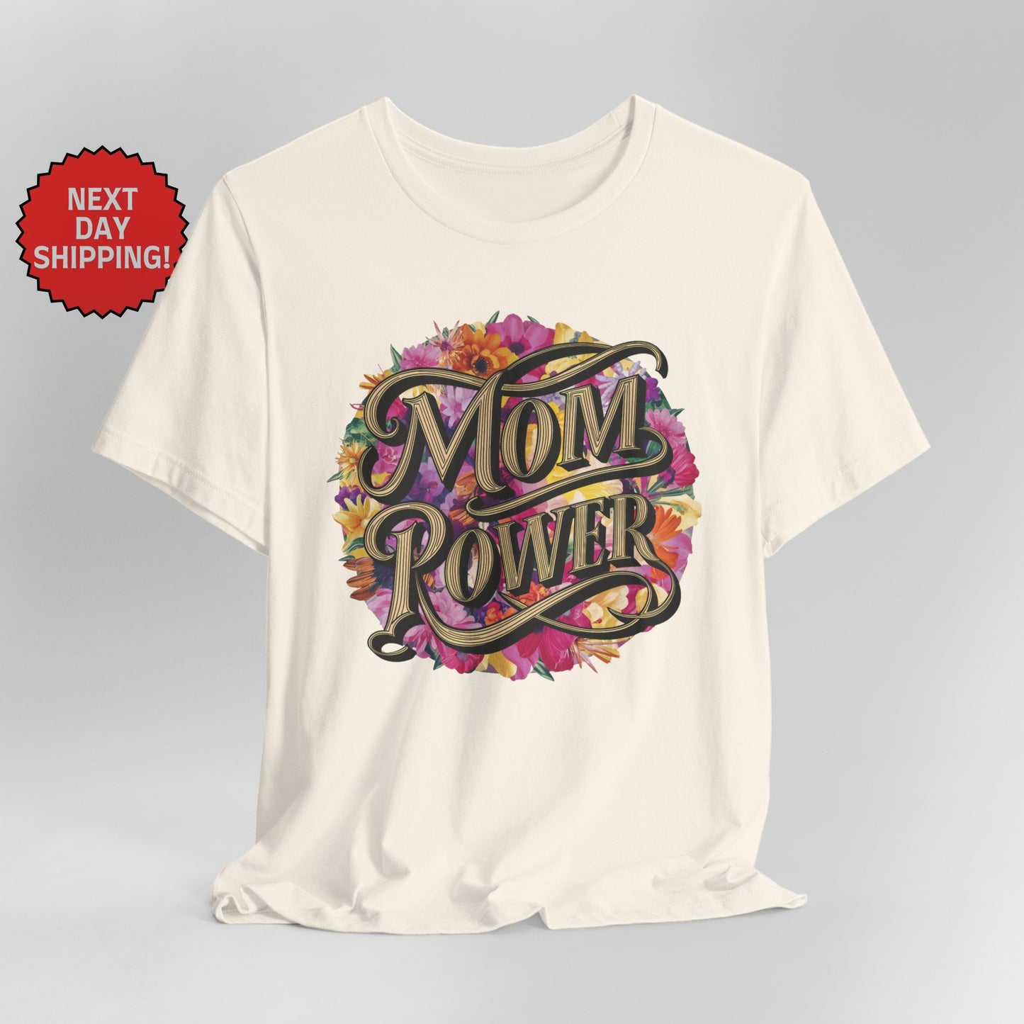 Mom Power Vintage Flower T-Shirt