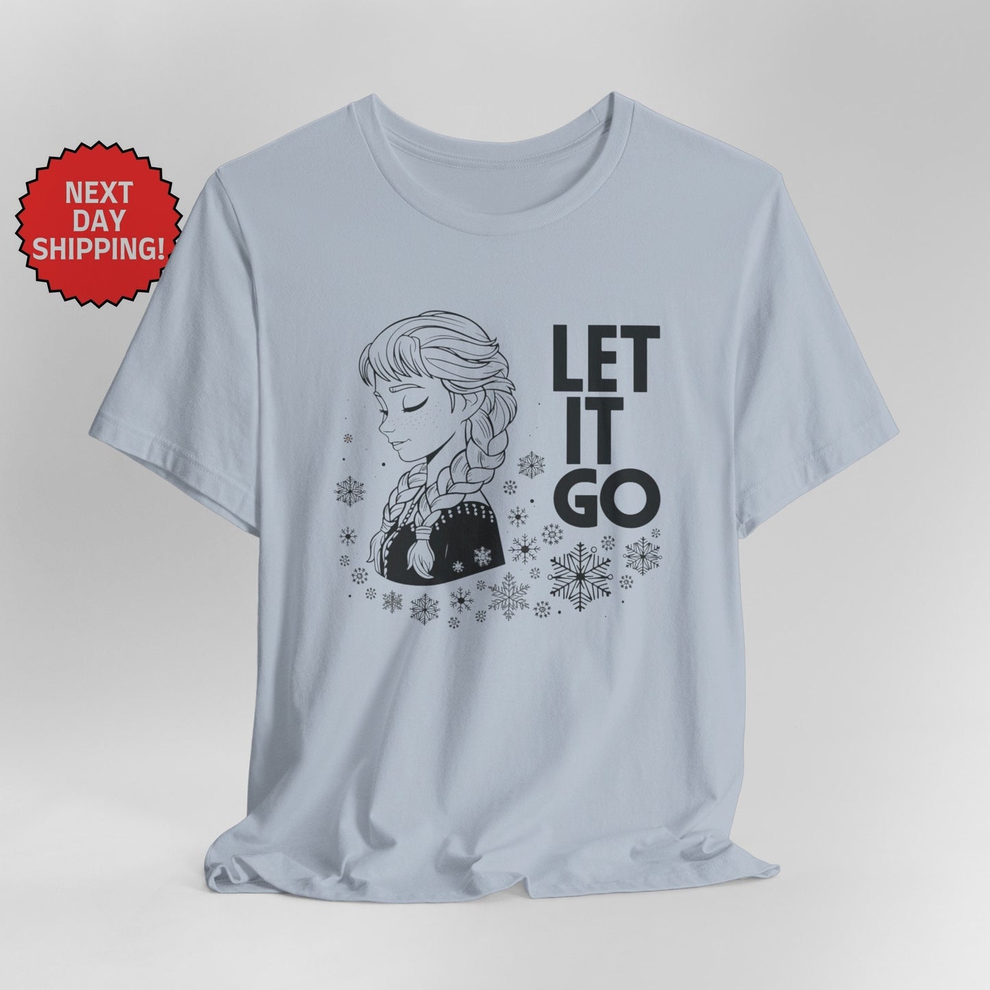 Frozen Let It Go Anna Black T-Shirt