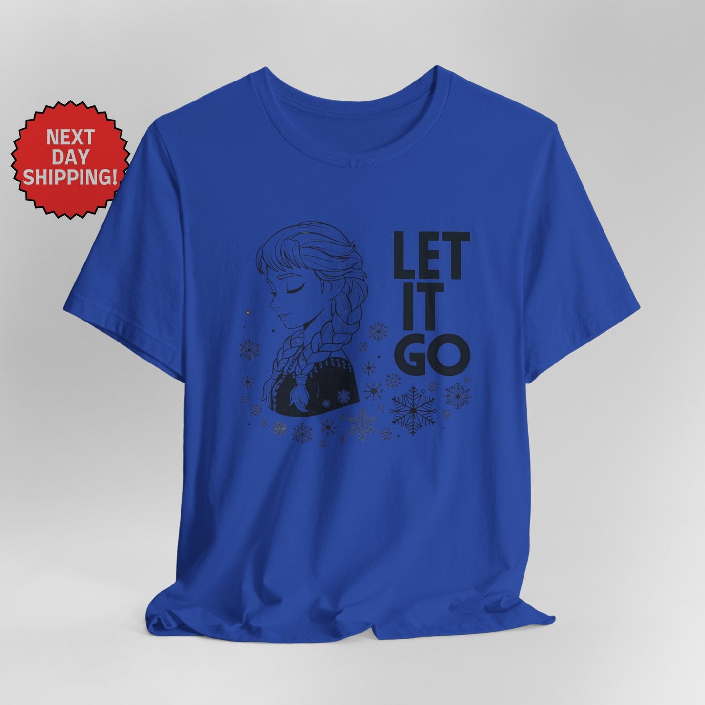 Frozen Let It Go Anna Black T-Shirt