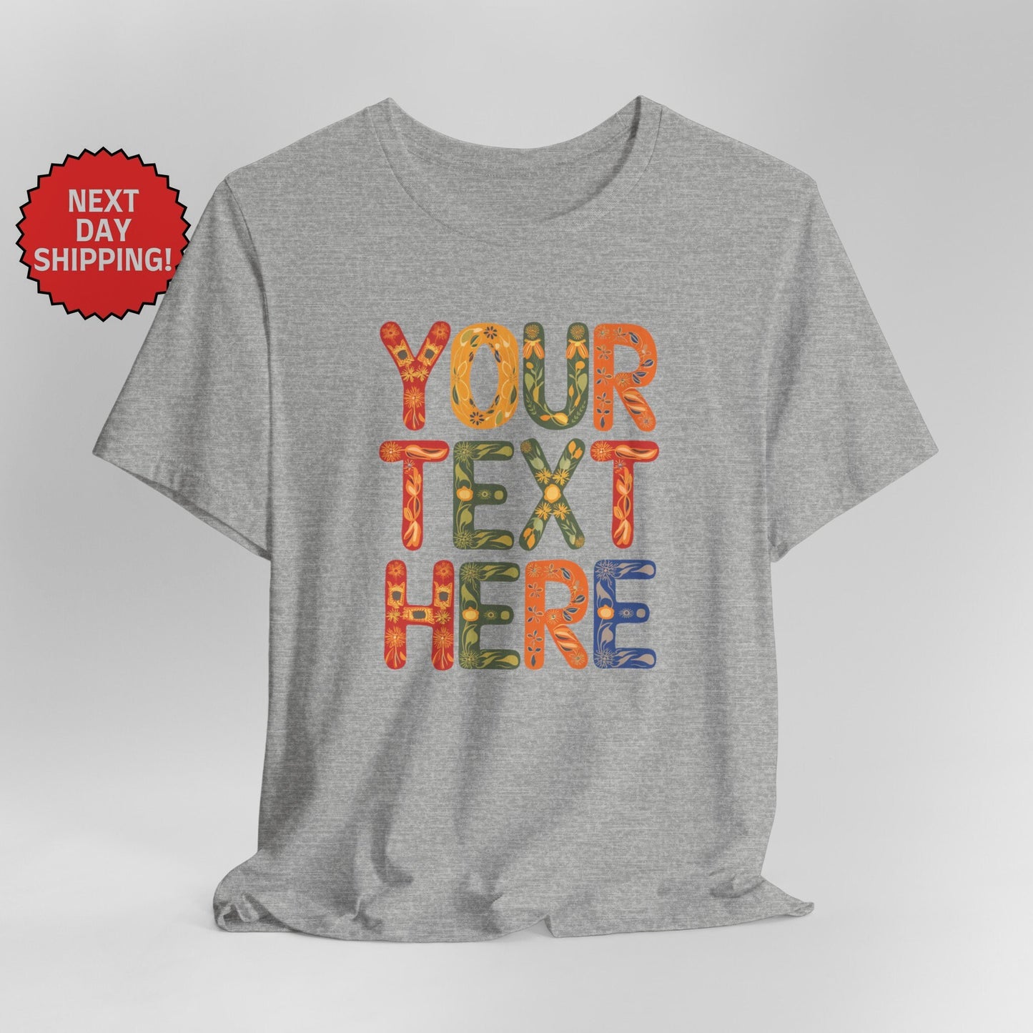 Personalized Eclectic Text T-Shirt