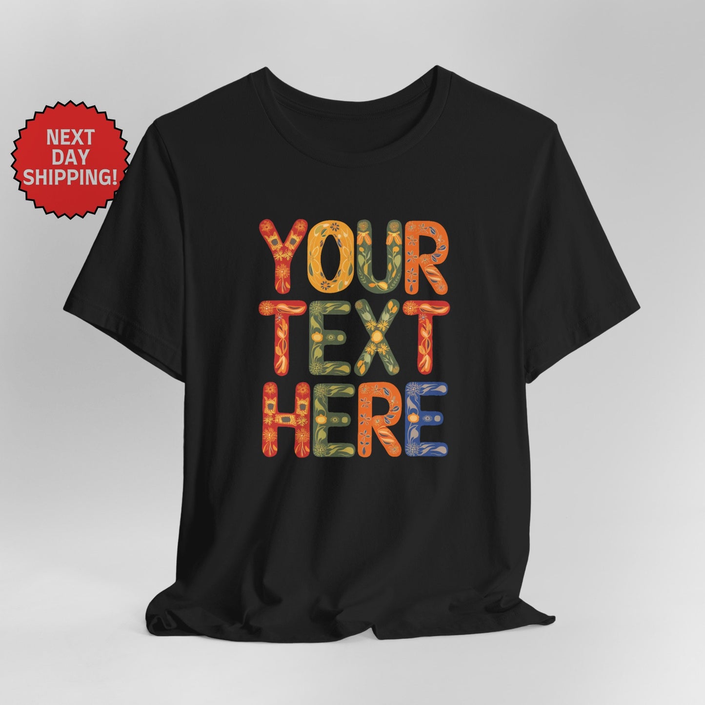 Personalized Eclectic Text T-Shirt