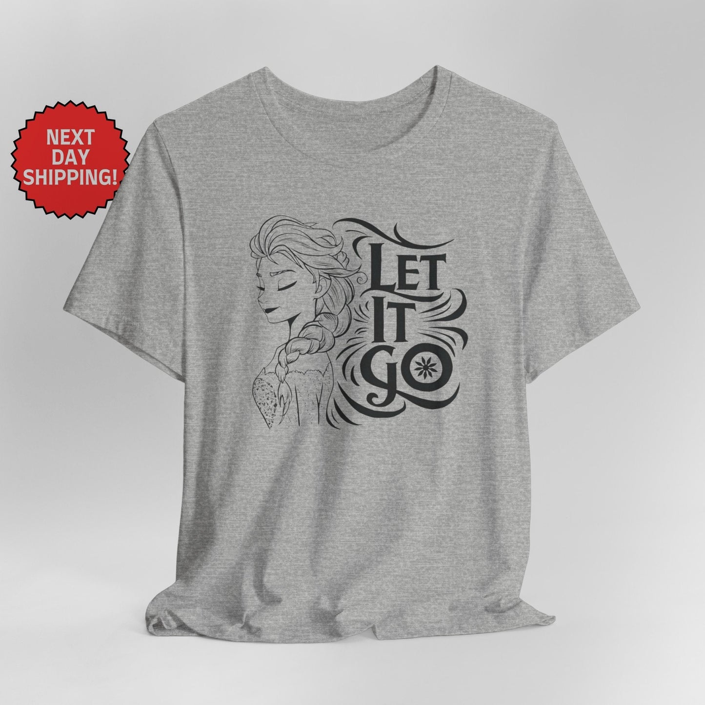 Frozen Let It Go Elsa Black T-Shirt