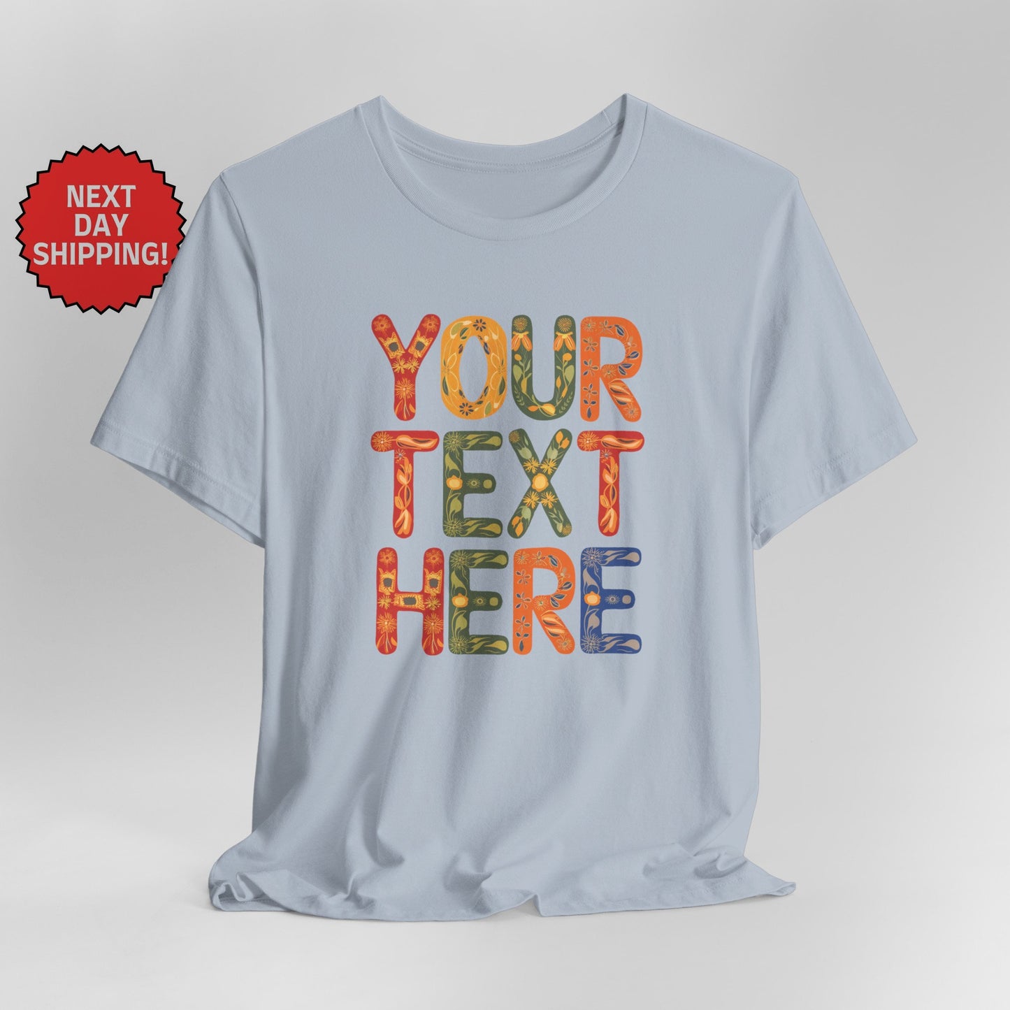 Personalized Eclectic Text T-Shirt