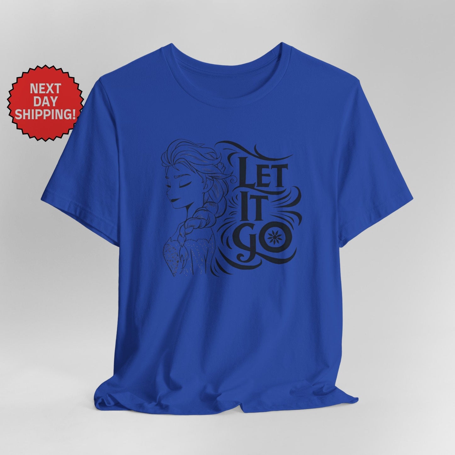 Frozen Let It Go Elsa Black T-Shirt