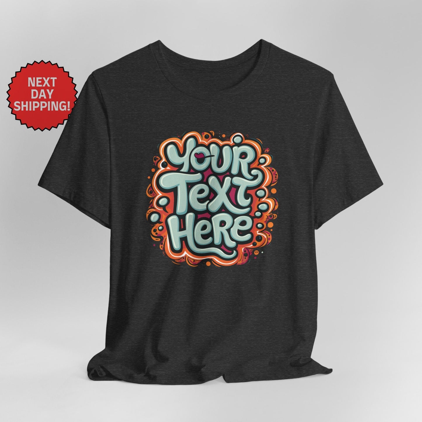 Personalized Curving Text T-Shirt