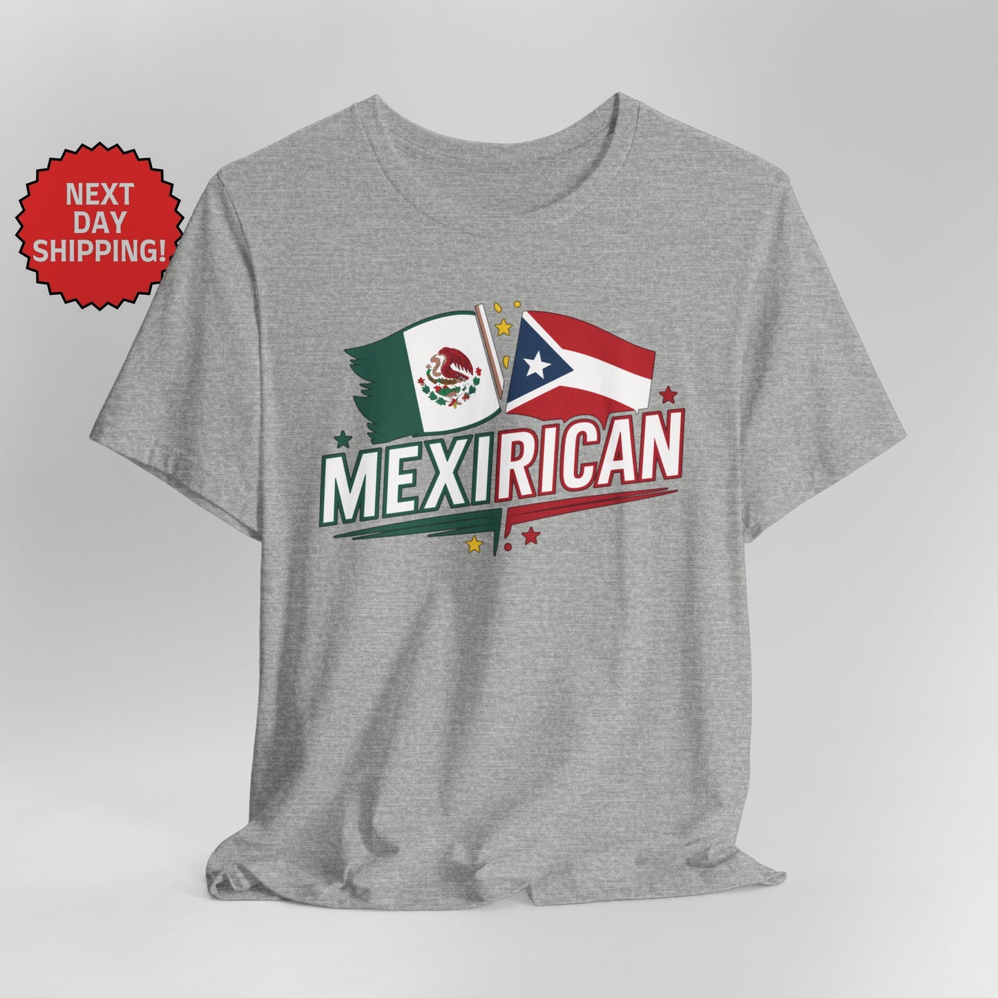 Hybrid Flag MexiRican Mexican Puerto Rican Together T-Shirt