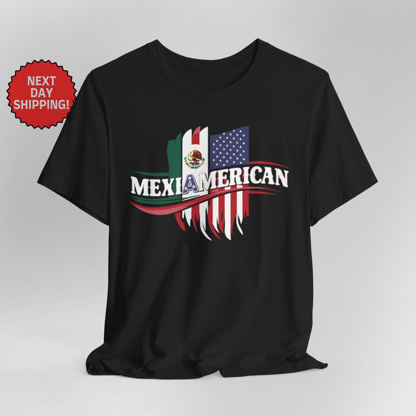 Hybrid Flag Mexiamerican Mexican American Mix T-Shirt