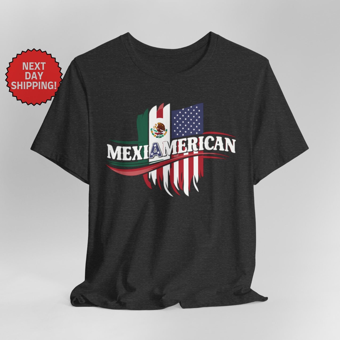 Hybrid Flag Mexiamerican Mexican American Mix T-Shirt