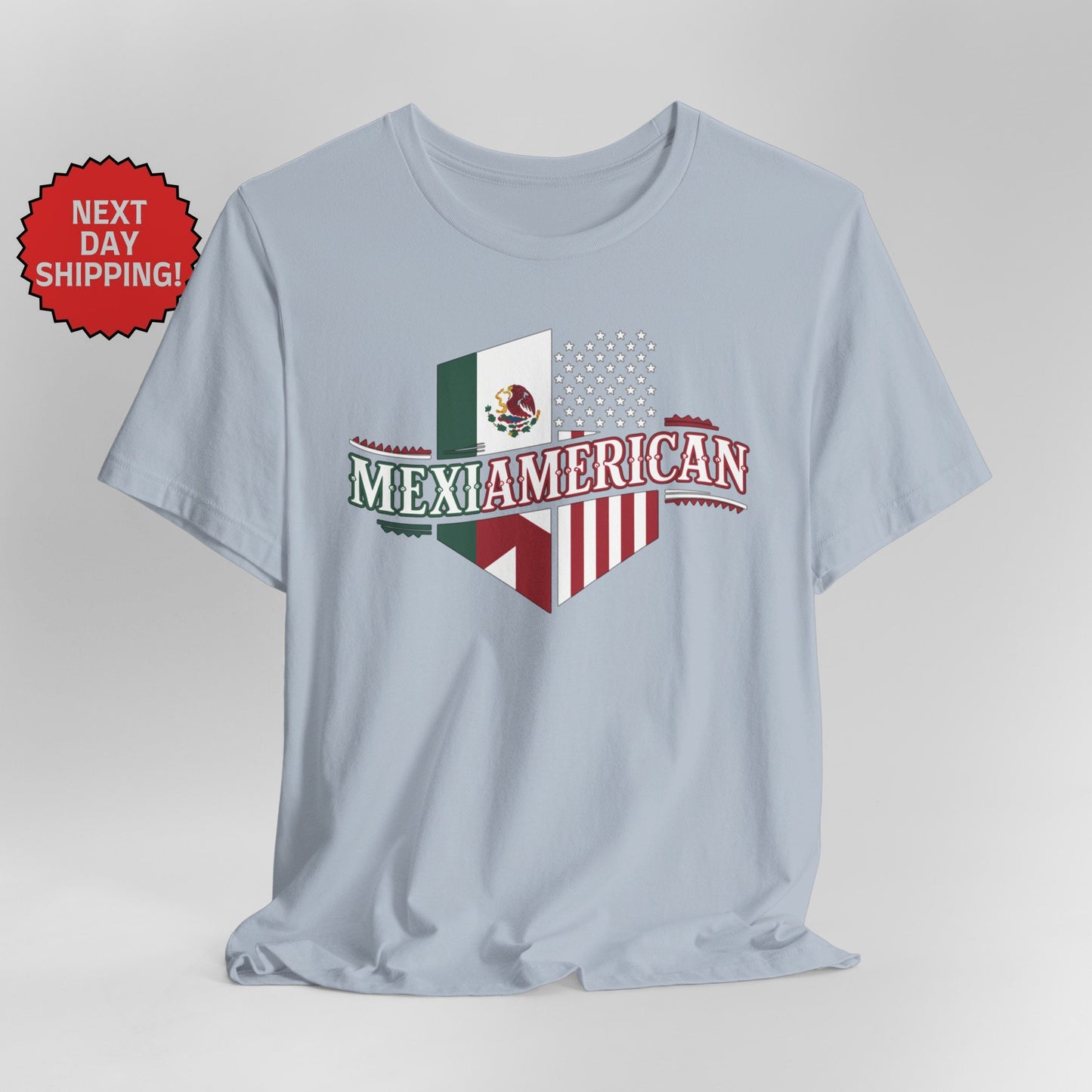 Hybrid Flag Mexiamerican Mexican American Together T-Shirt