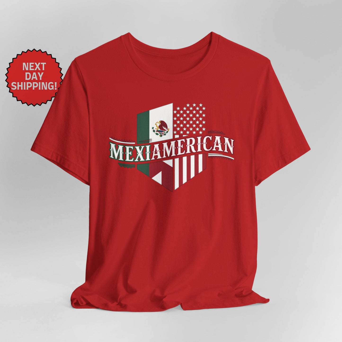 Hybrid Flag Mexiamerican Mexican American Together T-Shirt