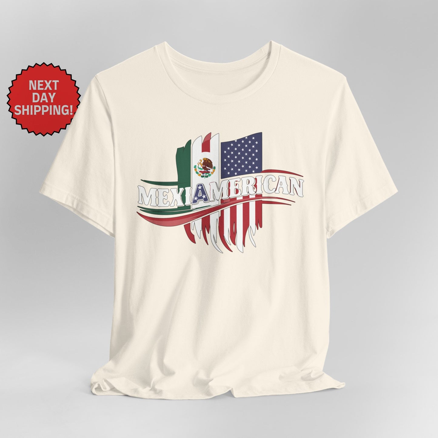 Hybrid Flag Mexiamerican Mexican American Mix T-Shirt