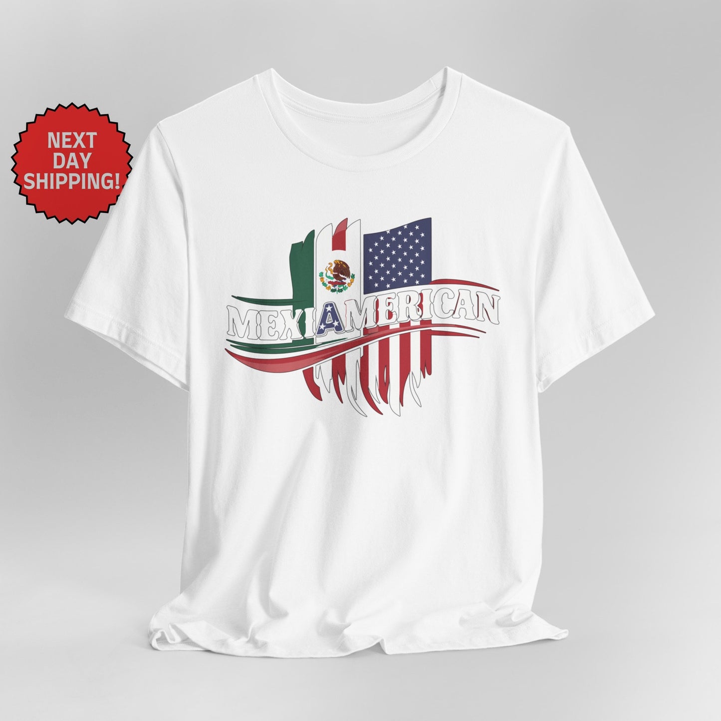 Hybrid Flag Mexiamerican Mexican American Mix T-Shirt