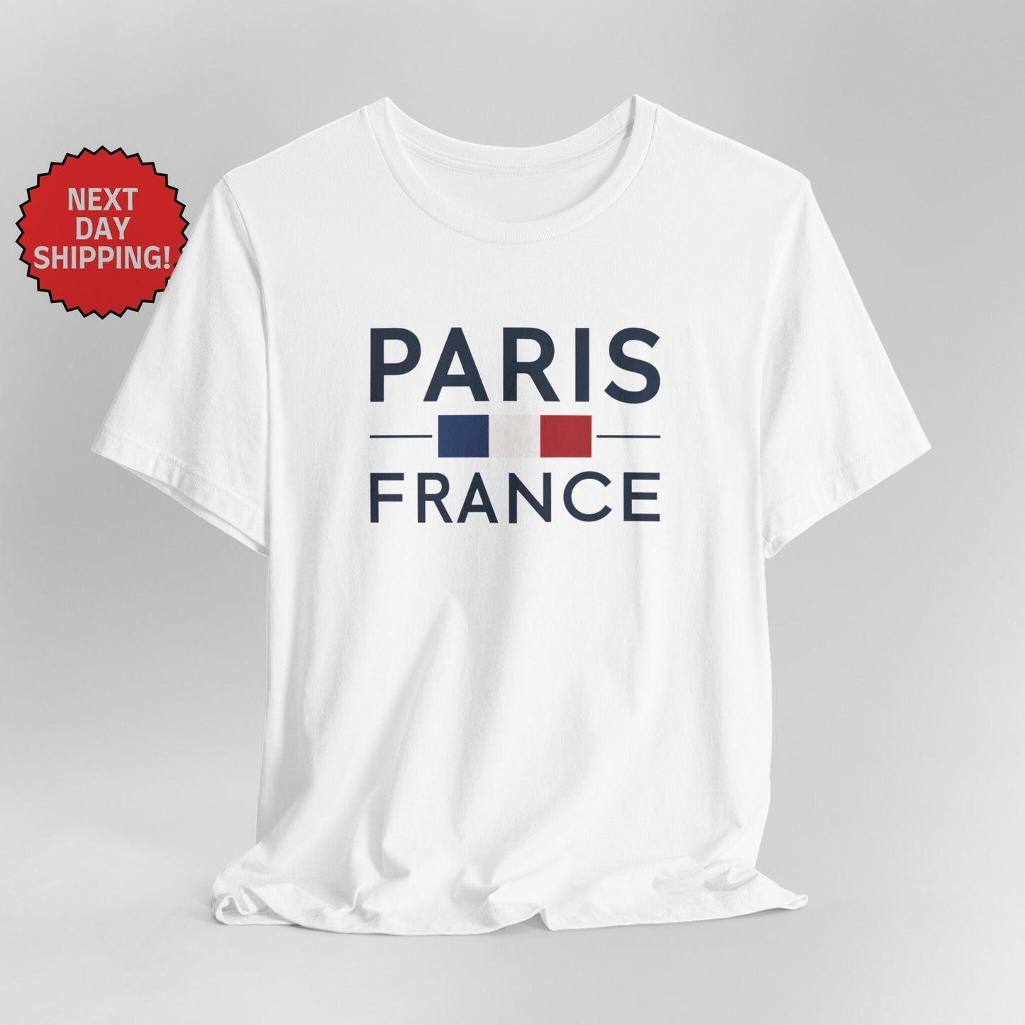 Paris France Flag Logo T-Shirt