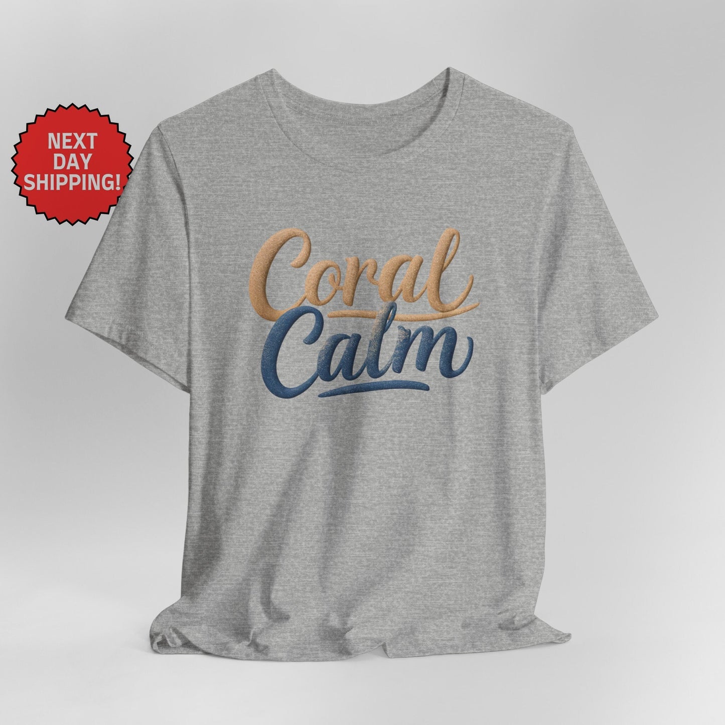 Personalized Coastal Dreams Coral Calm T-Shirt