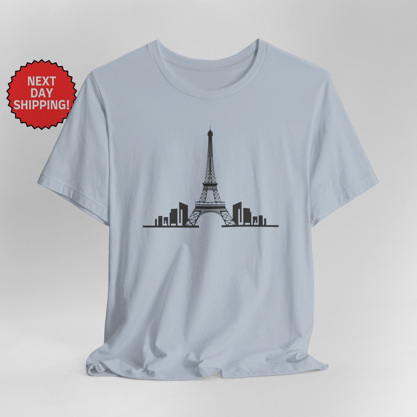 Paris Eiffel Tower One Color T-Shirt