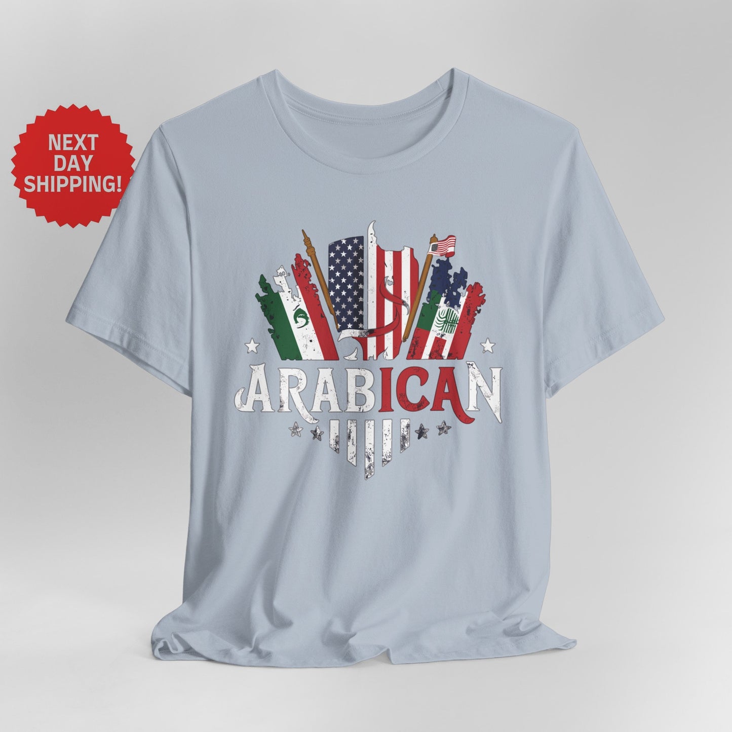 Hybrid Flag Arabican Arabic American Together T-Shirt