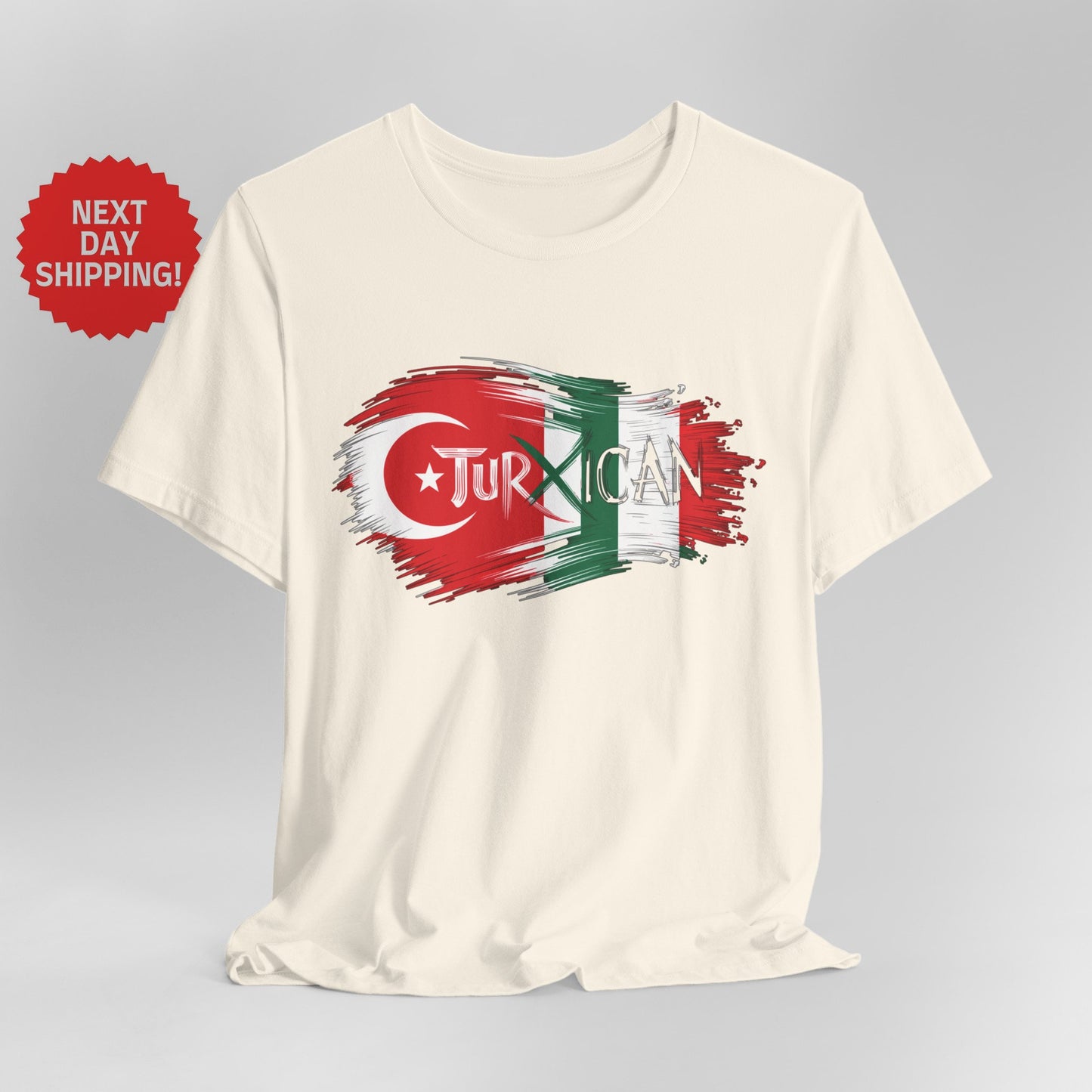 Hybrid Flag Turxican Turkish Mexican Merging T-Shirt