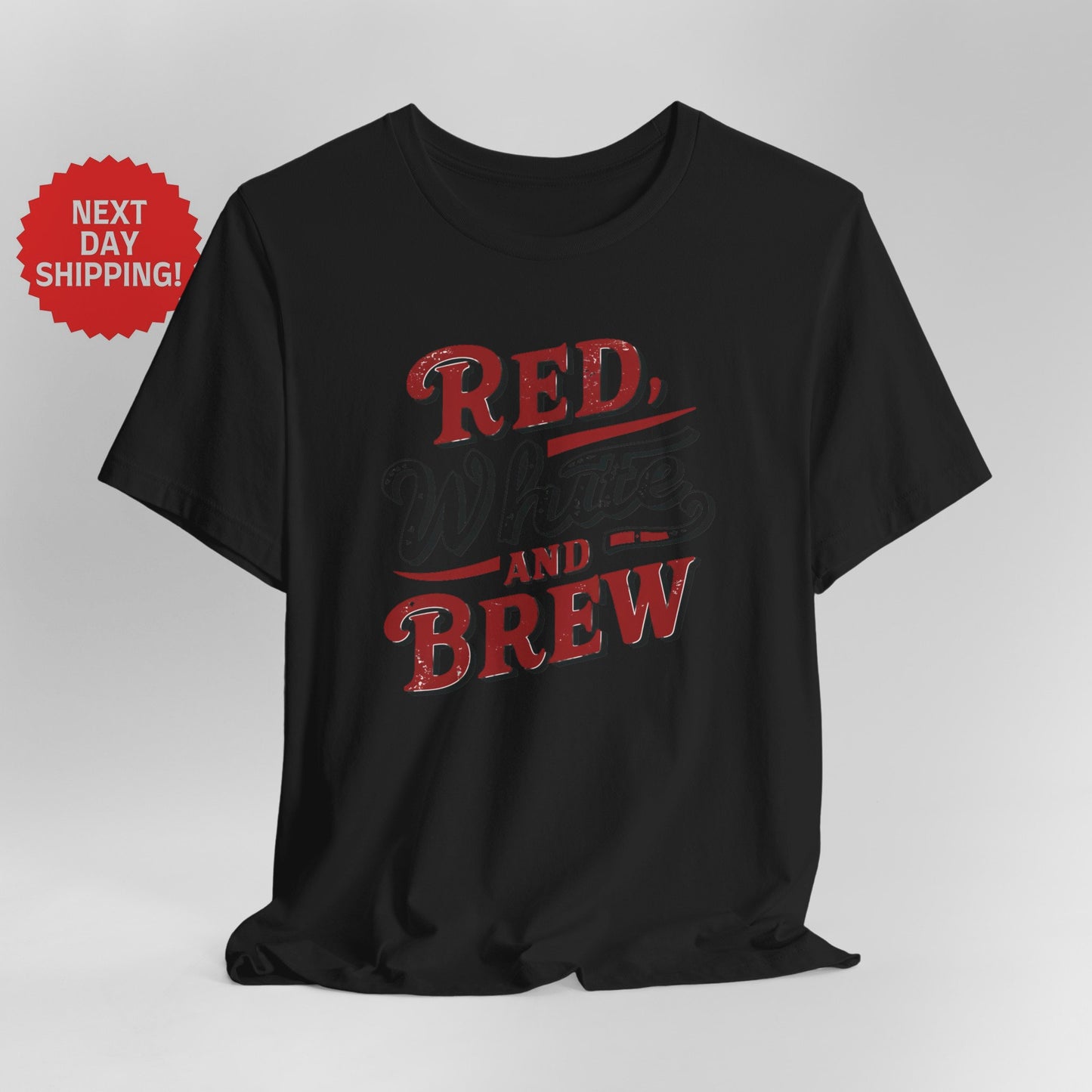 Patriotic Red, White, and Brew T-Shirt