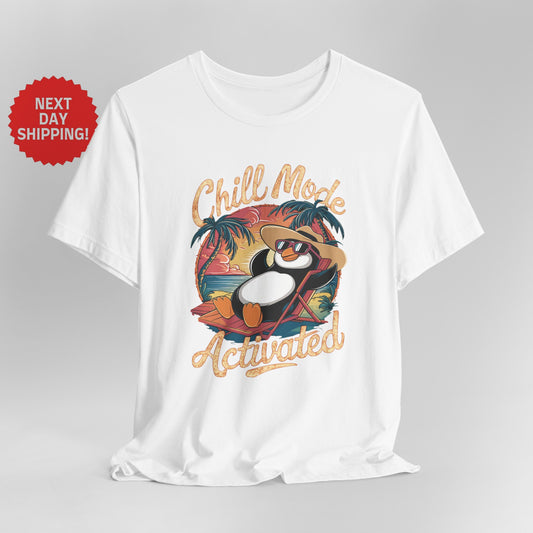 Chill Mode Activated Penguin T-shirt