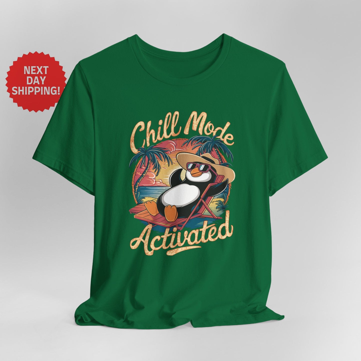 Chill Mode Activated Penguin T-shirt