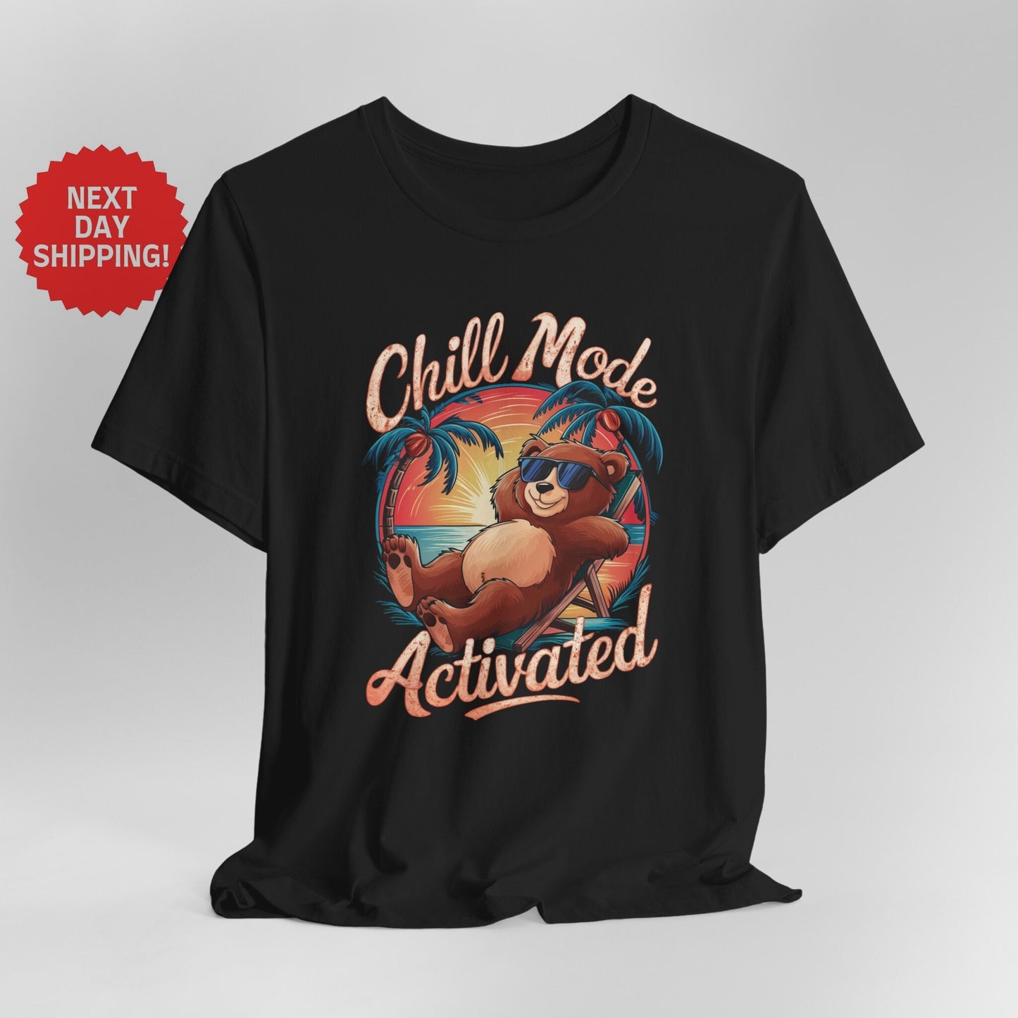 Chill Mode Activated Bear T-shirt