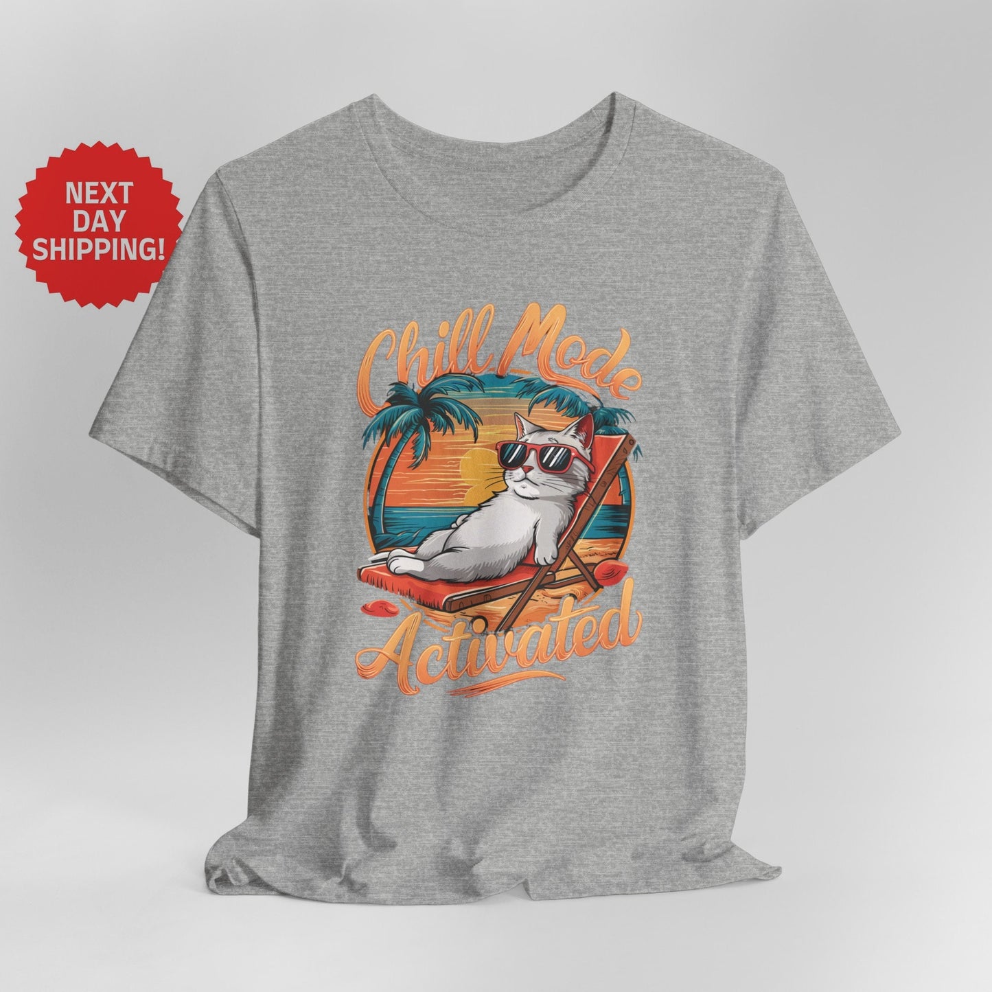 Chill Mode Activated Cat T-shirt