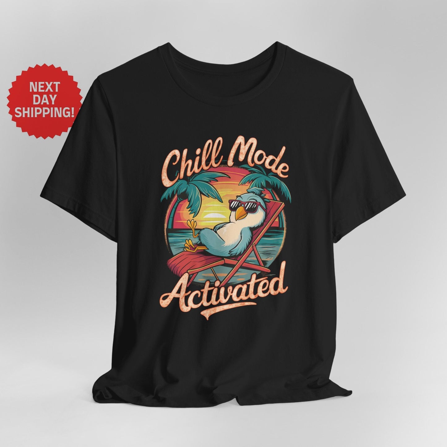 Chill Mode Activated Bird T-shirt