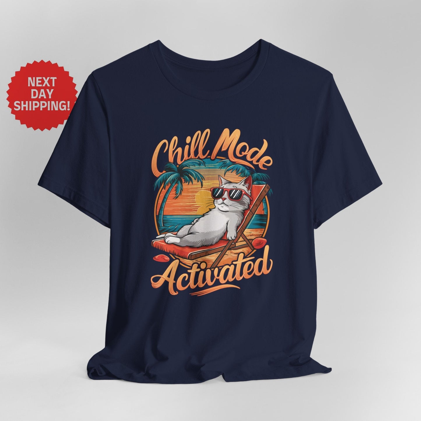 Chill Mode Activated Cat T-shirt