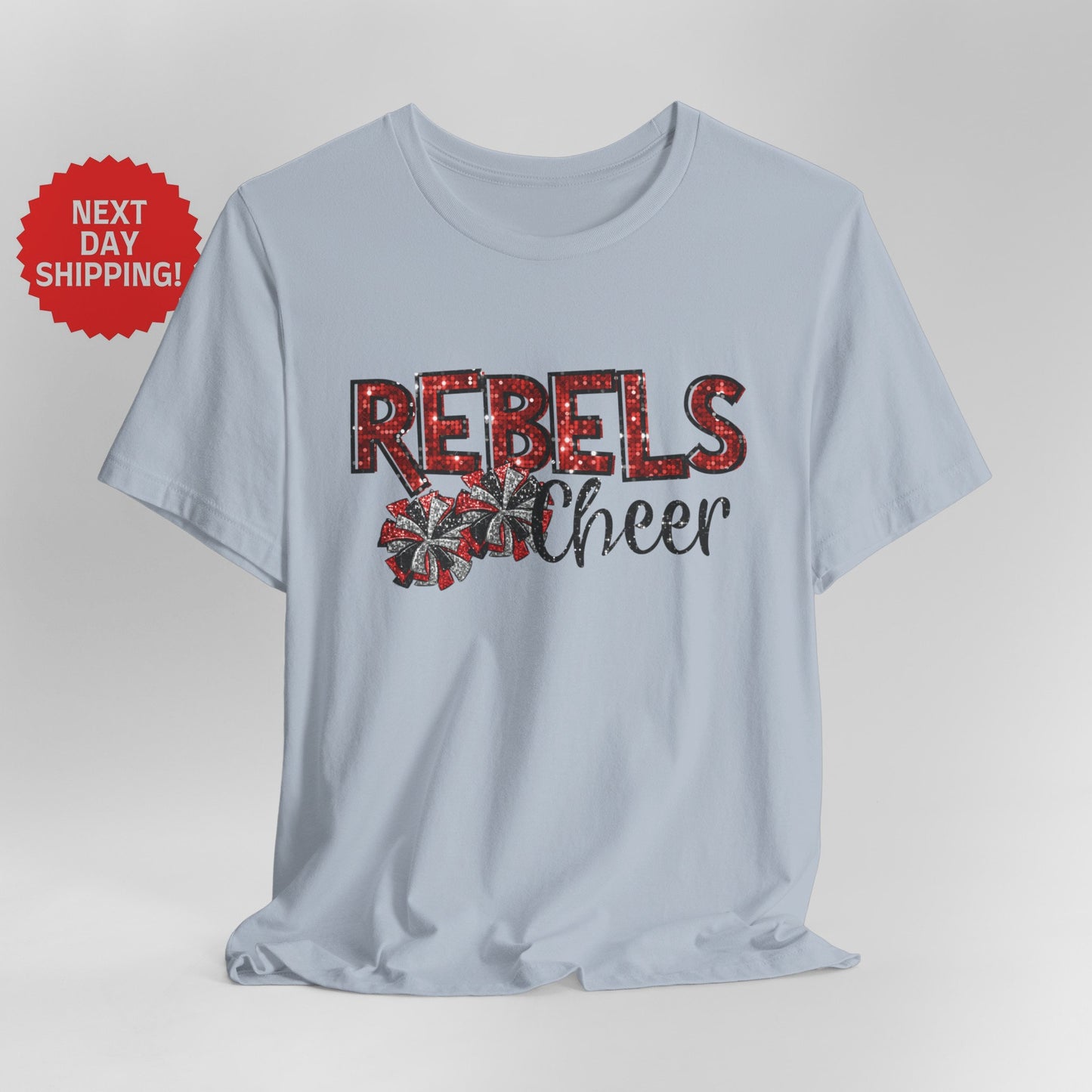 Sequin Look Rebels Cheer T-Shirt