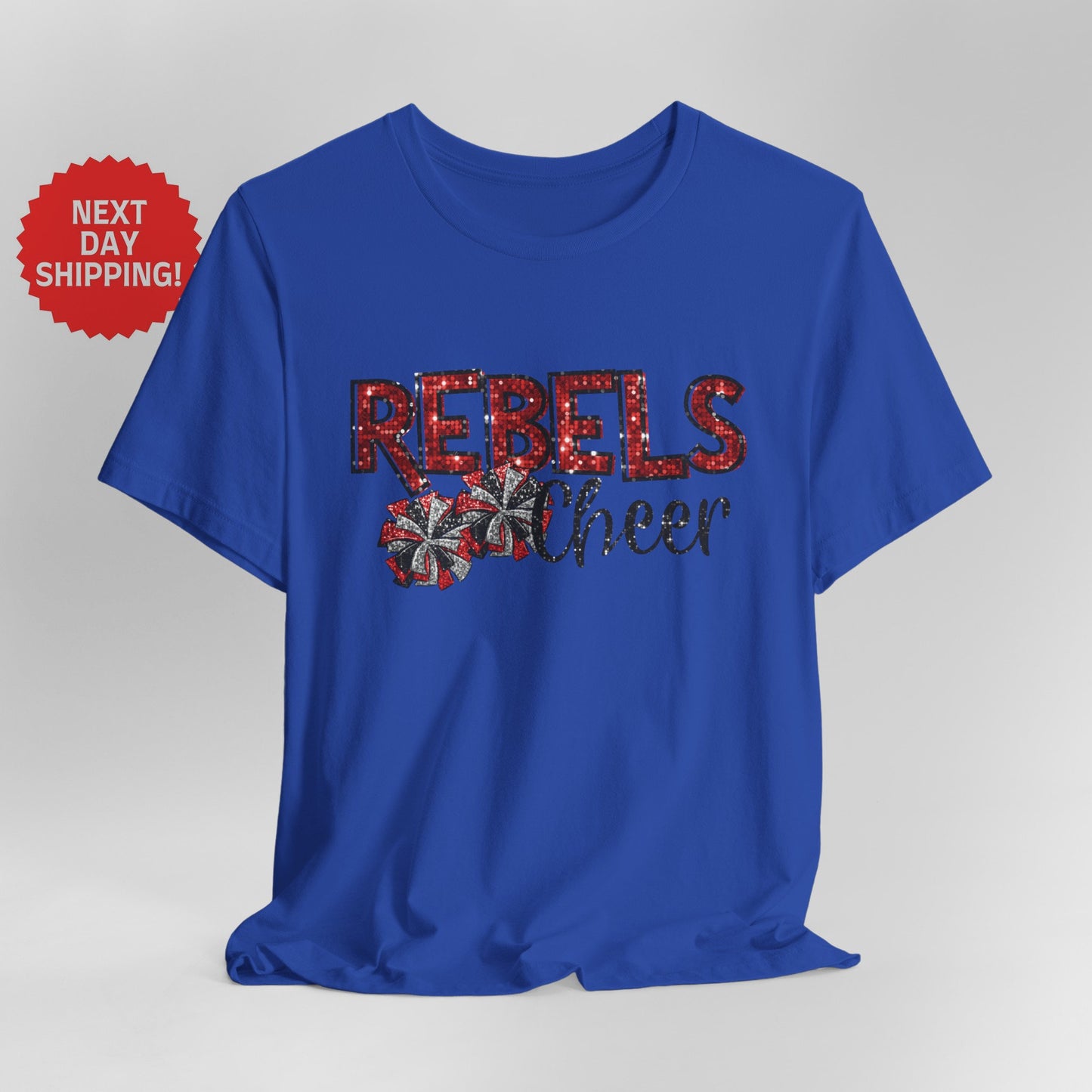 Sequin Look Rebels Cheer T-Shirt