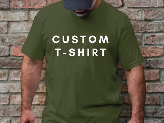 Unisex XL Create Your Own Shirt, 70 Color Option, Custom Logo Shirt, Custom Text Shirt, Custom Design, Unisex XL Short Sleeve T-Shirt