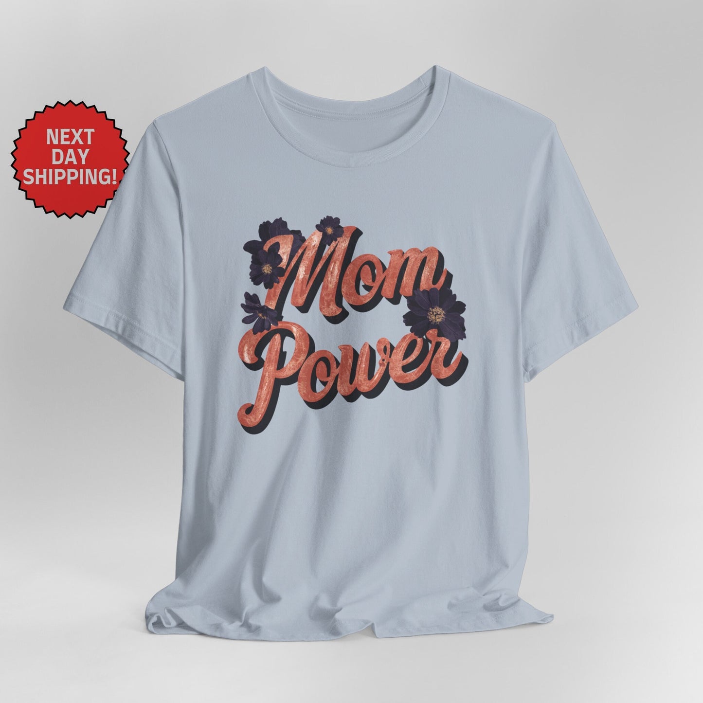 Mom Power Purple Flower T-Shirt