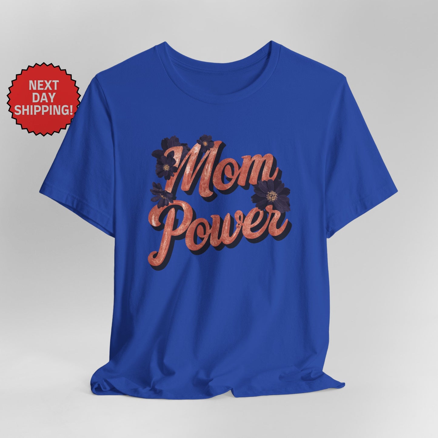 Mom Power Purple Flower T-Shirt