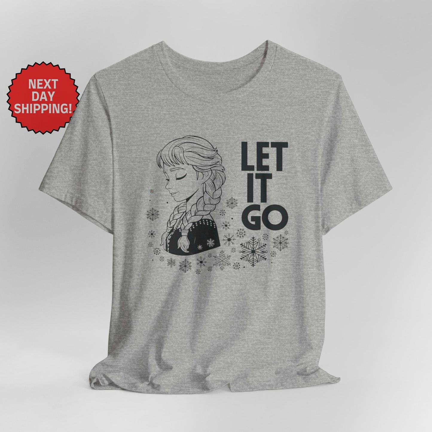 Frozen Let It Go Anna Black T-Shirt