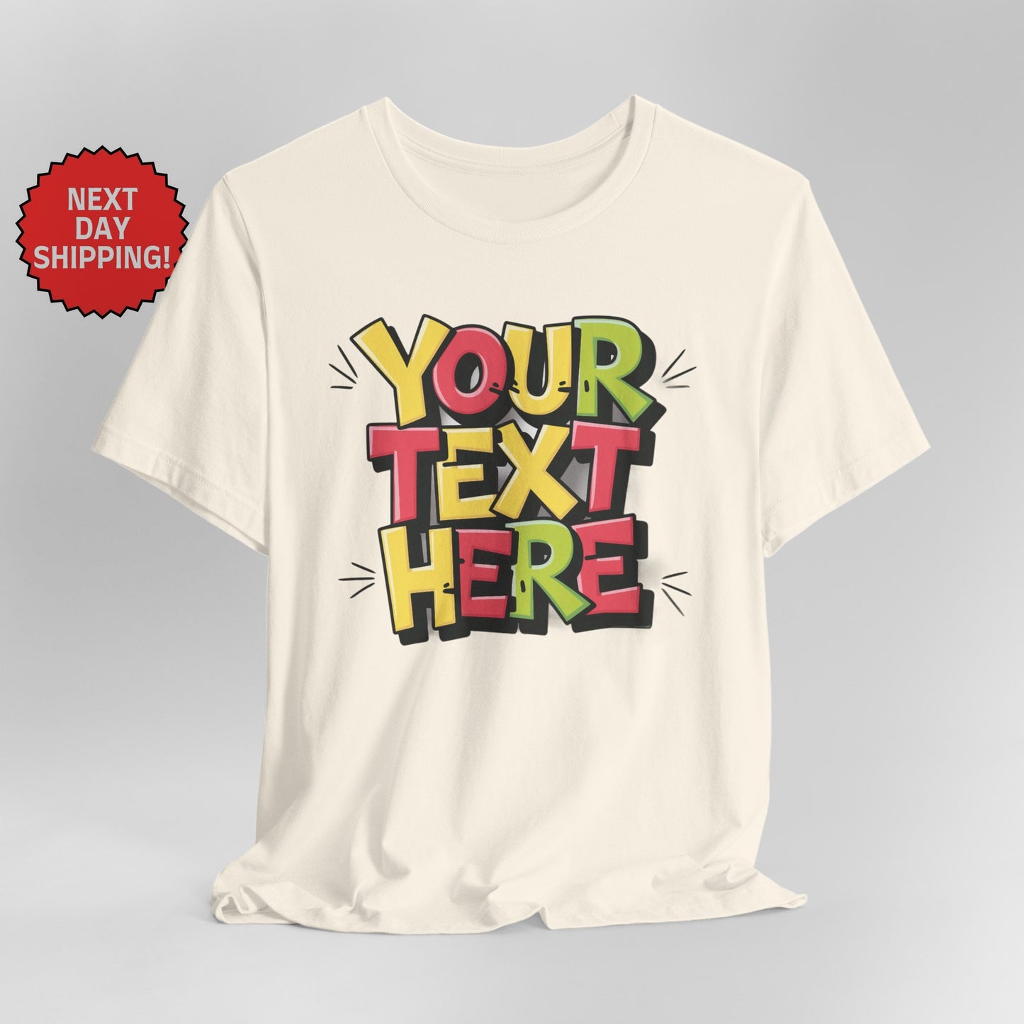 Personalized Energetic Text T-Shirt