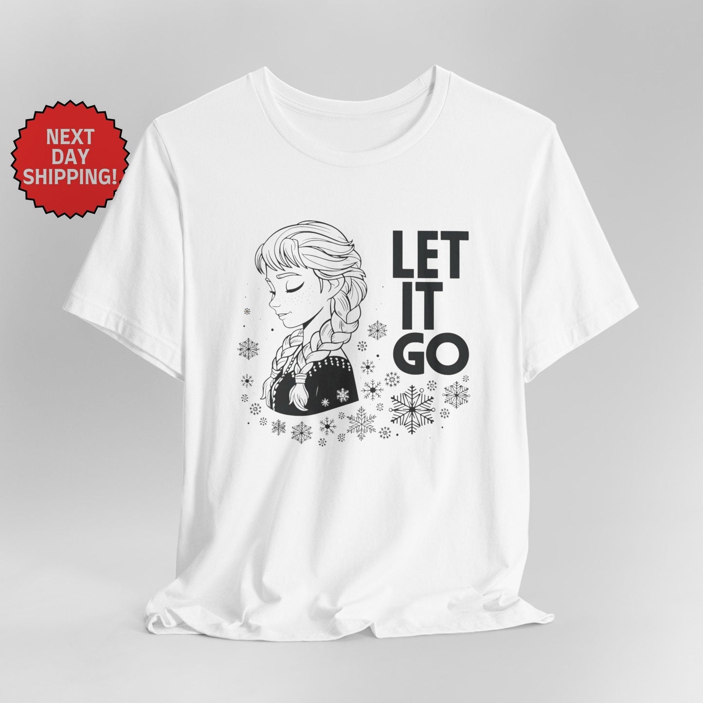 Frozen Let It Go Anna Black T-Shirt