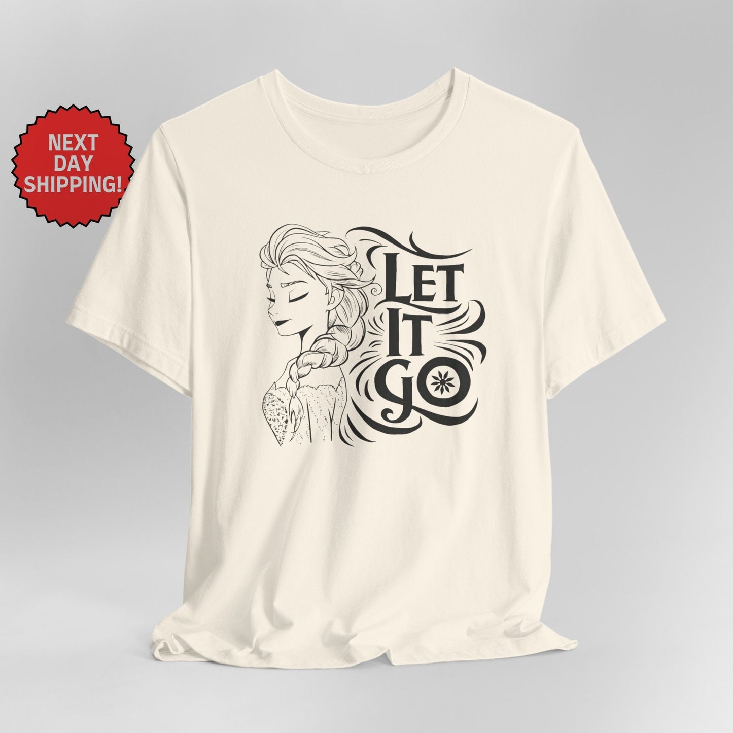 Frozen Let It Go Elsa Black T-Shirt