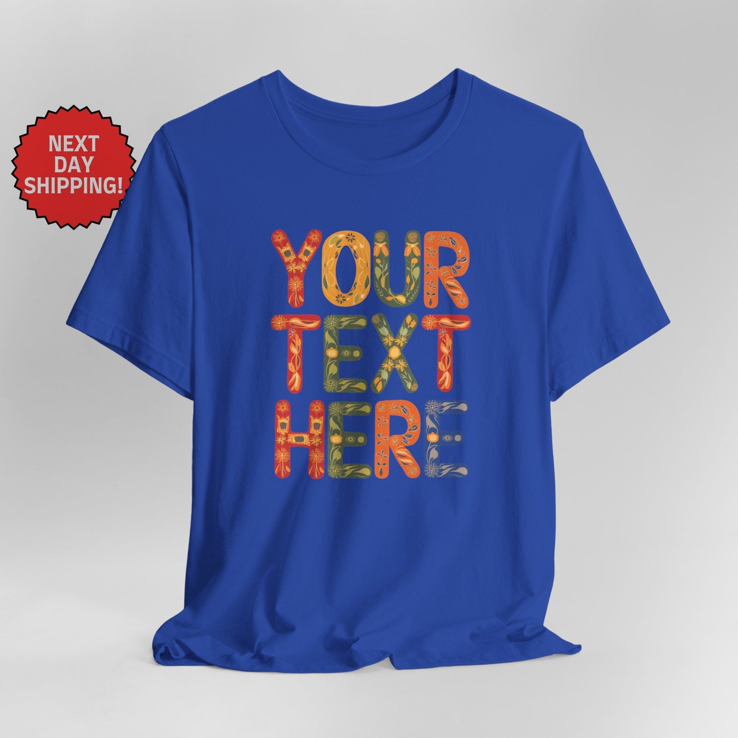 Personalized Eclectic Text T-Shirt