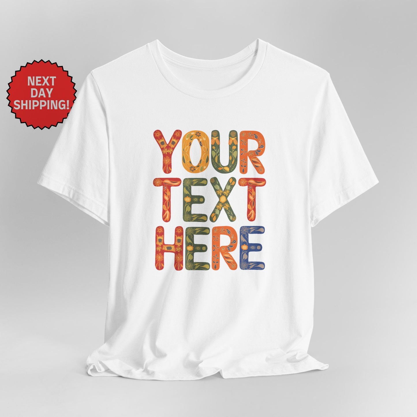 Personalized Eclectic Text T-Shirt